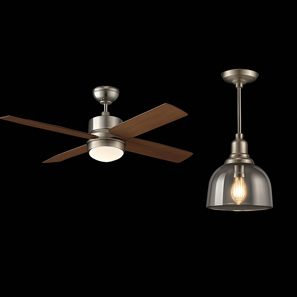 Ceiling fan and light fixture installation package new orleans